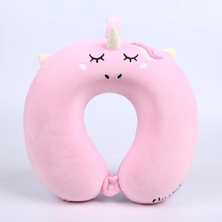 Animal Travel Pillow Comfortable Neck Pillow with Unicorns Eye Mask for Business