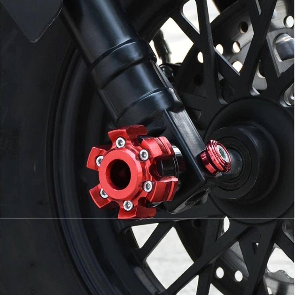 Shock Absorbing Motorcycle Axle Cap Universal Fit Motorcycle Anti-fall Block  Rear Fork