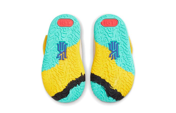 Nike Kyrie 7 1 World 1 People Mid top Toddler Shoes Lemon Infant And Toddler CT4980-700