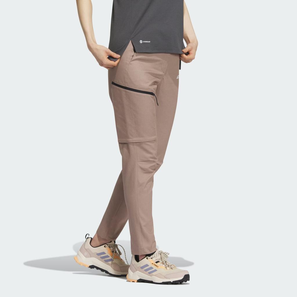 Adidas Solid Color Outdoor Sun Protection Straight Leg Sports Pants Men Pants Pink Brown IL8900
