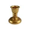 Decorative European Style Pillar Candlestick Non-slip Gold Adornment Candle Stand Bronze Vintage Table Candle Holder Party