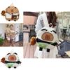 Cartoon Capybara Backpack For Kids With Breathable Material And Cute Animal Design