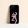 Deer Hunting Camo Phone Case For iPhone 17, 16,15,14,13,12,11 Plus,Pro Max, Others Soft Black Cover