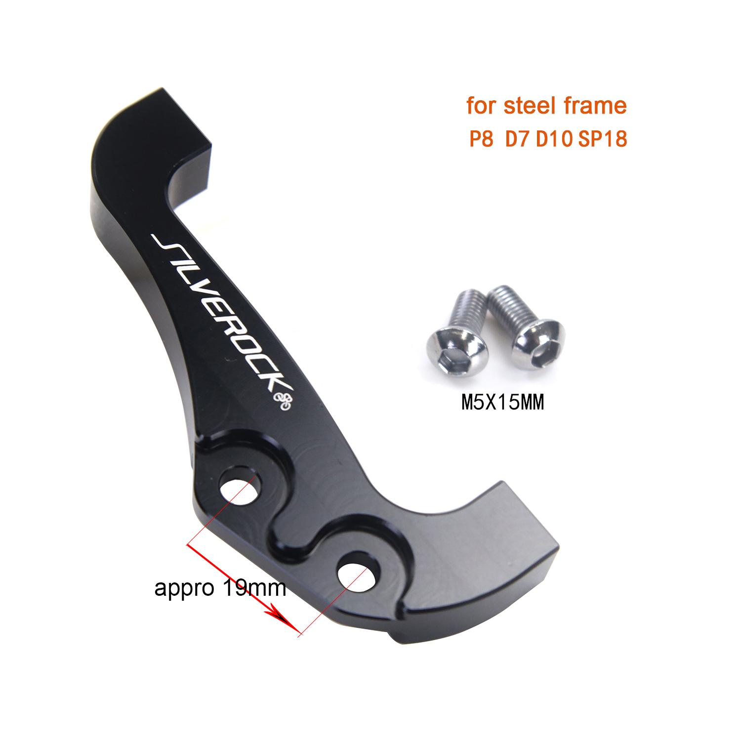 

SILVEROCK Frame Rear Triangle Rotor Adapter 140mm for Storm P8 Blast Vigor 412 Folding Bike Convert V Brake to Disc Brake steel frame 140rotor