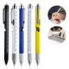 Multitool Pen Multi-functional Pens with LED Light Flathead Phillips Screwdrivers Level Ruler Bottle Opener Stylus Cool Gadgets Gifts for Men Dad