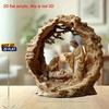 Jesus, newborn statue ornament desktop decoration - an ideal choice for bedrooms, living rooms, offices, and other occasions