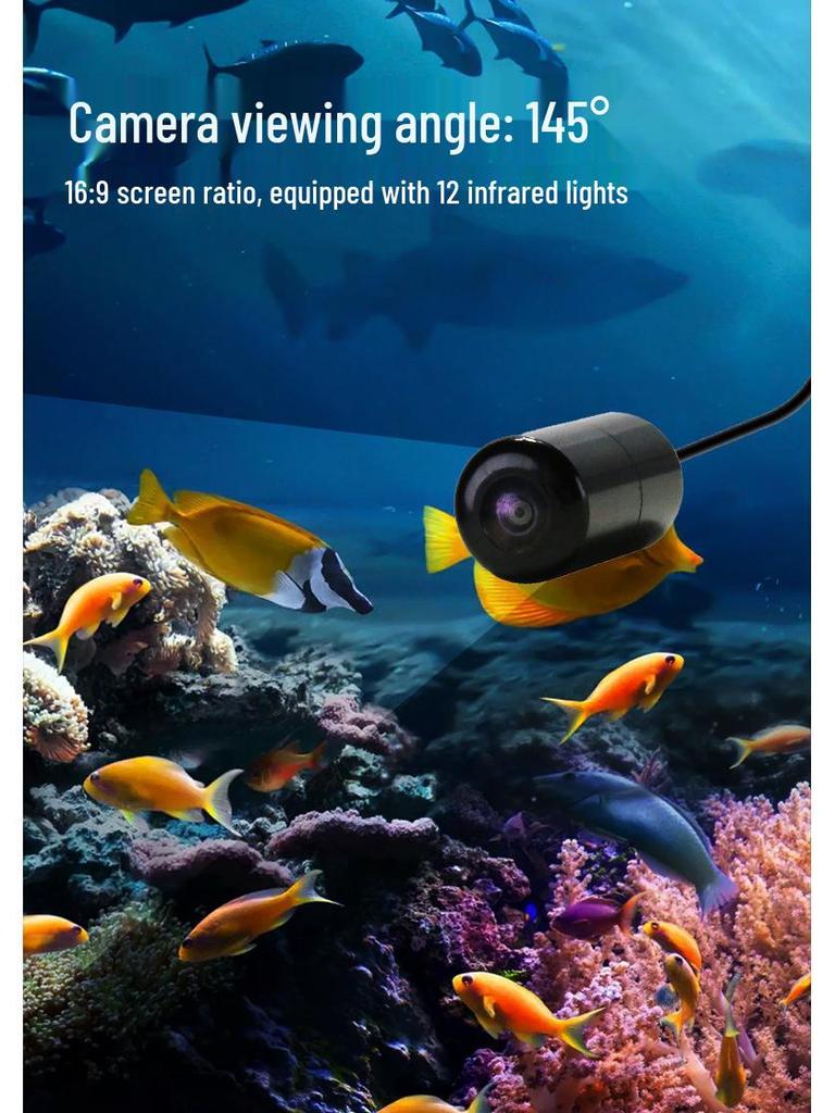 4.3" HD Night Vision Fish Finder for Ice Fishing