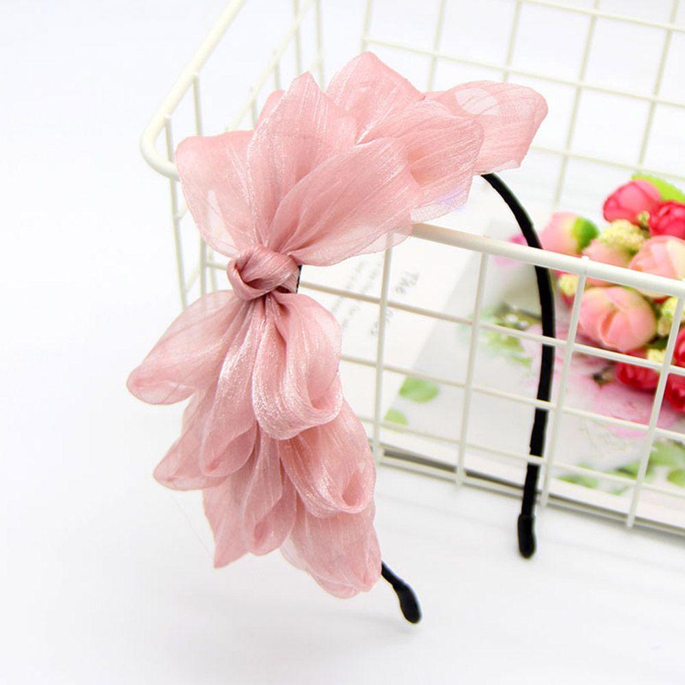 Women Lace Big Bow Head Band Hair Accessories Hair Band Hair Hoop