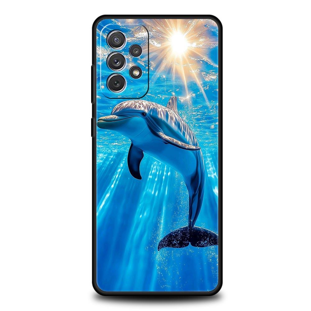 

Чехол для телефона Морской дельфин для Samsung Galaxy A17 A13 A15 A25 A35 A51 A55 A71 A21S A11 A31 A41 A23 A53 A73 A32 5G A03S A05s Samsung A13