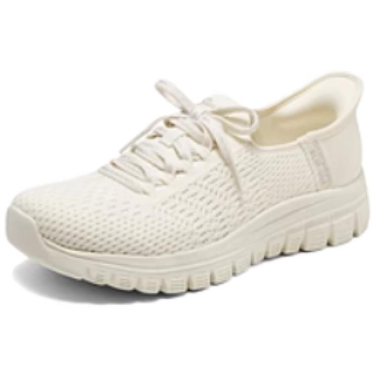 Skechers Slip-Ons Comfortable Lightweight Low-Top Casual Shoes Women Sneakers Off-White 100736-OFWT