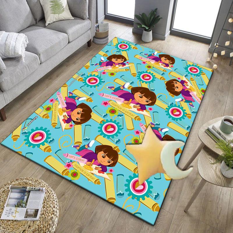 The Explorer do-ra Adventure Office Rug Chair Mat, Game Carpet, Suitable for Front Door, Bedroom, Living Room, Desk, Holiday Gift