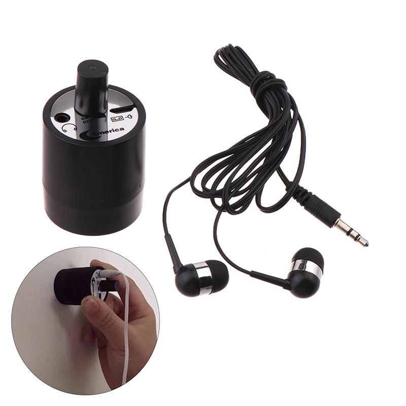 Water Leak Detector Multifunctional Sound Collector For Leak Detection Of Various Construction Pipe Wall Mounted Sound Amplifier чёрный