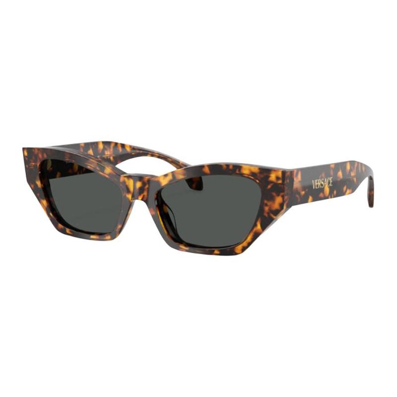 Versace Brand Logo Cat Eye Sunglasses Women's Tortoiseshell 24719292 O4488U-O55148753_RTU_TU_ONUL-Tortoise F