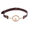 New Leather Mouth Gag Bite Hollow Bondage Slave Sex Toy Restraint For