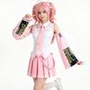 Anime Anfänger Zukünftige Sakura Vocaloid Miku Rosa Midi-Kleid Cosplay Kostüm Mädchen Rock Perücke Uniform Damen Karneval Party Kostüm