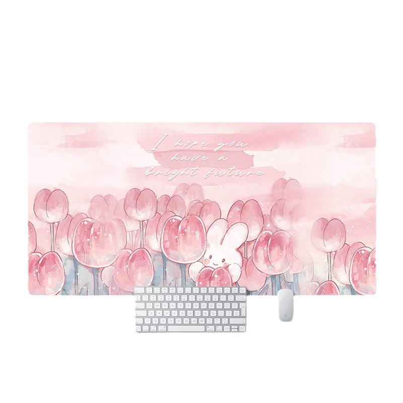 Waterproof Stain-Resistant Cartoon Rabbit Mouse Pad for Girls