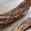Corona Ghirlanda Anello in Rattan Naturale Essiccato per Natale Artigianato Fai da Te Appeso a Porta Muro Decorazione Forniture per Feste di Matrimonio