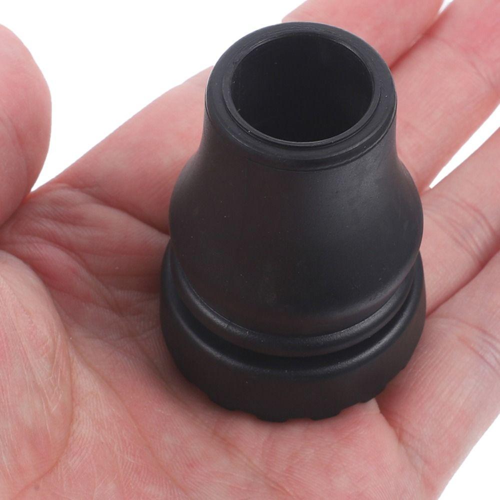 2pcs Rubber Crutch Cane Bottom Pads Anti-Skid Trekking Pole Bottom Cover Hiking