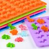 Forma do czekoladek z dinozaurami 48-gniazdowa Silikonowa forma do cukierków w kształcie muszli dinozaura z zakraplaczem DIY Urocza tacka na kostki lodu Forma do cukierków QQ Fondant