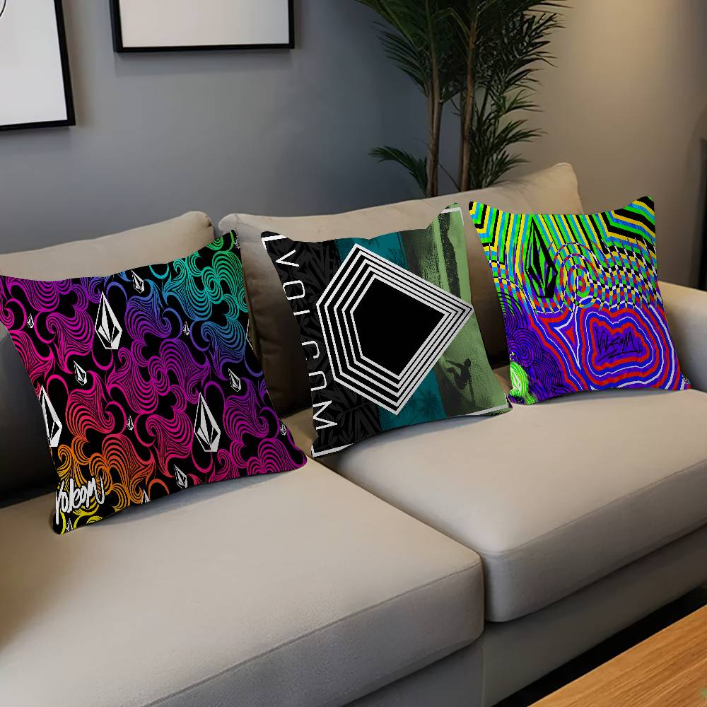 V-Volcom LOGO Personalized Pillow Cover Kids Bedroom Wild Party Decor Pillowcase kid Birthday shower Gift