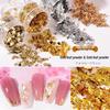 Ultra-Thin Gold & Silver Leaf Nail Art Decoration Flakes & Stickers