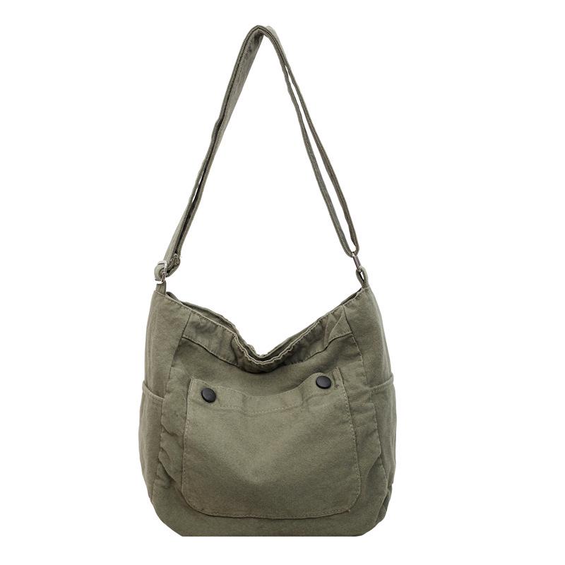 Japanese Retro Canvas Bag: Unisex Large Capacity Crossbody Messenger for Students