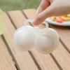 1pc Portable Egg Carrier Box, Plastic Egg Holder with 2 Compartments, Kitchen Fridge Safe Egg Storage Container, Shockproof Egg Organizer Case