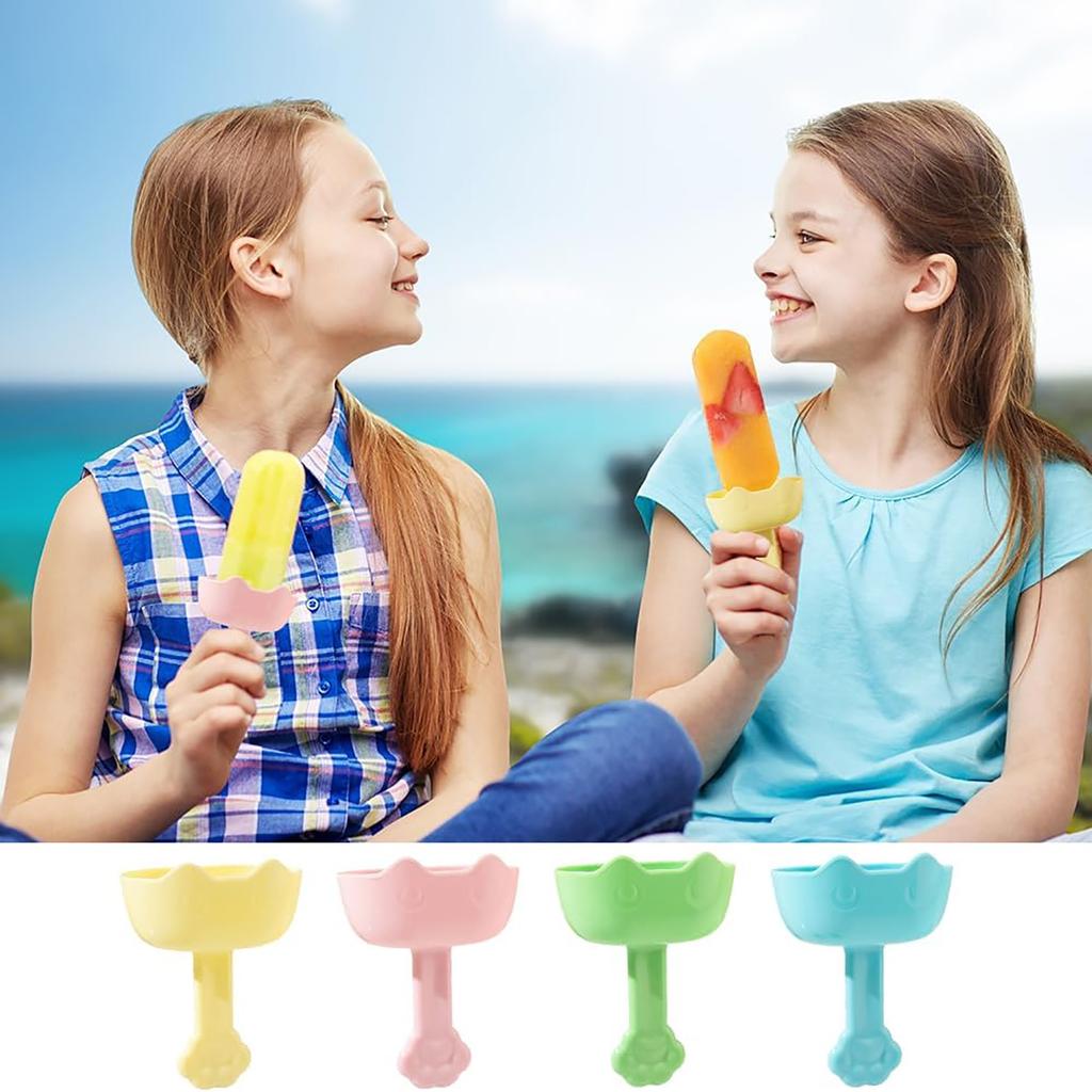 Antis  Popsicle Holder, Reusable Popsicle Holder With Slotted Popsicle