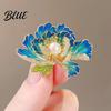 Long-lasting Brooch Women Sparkling Rhinestones Imitation Pearl Flower Shape Lapel