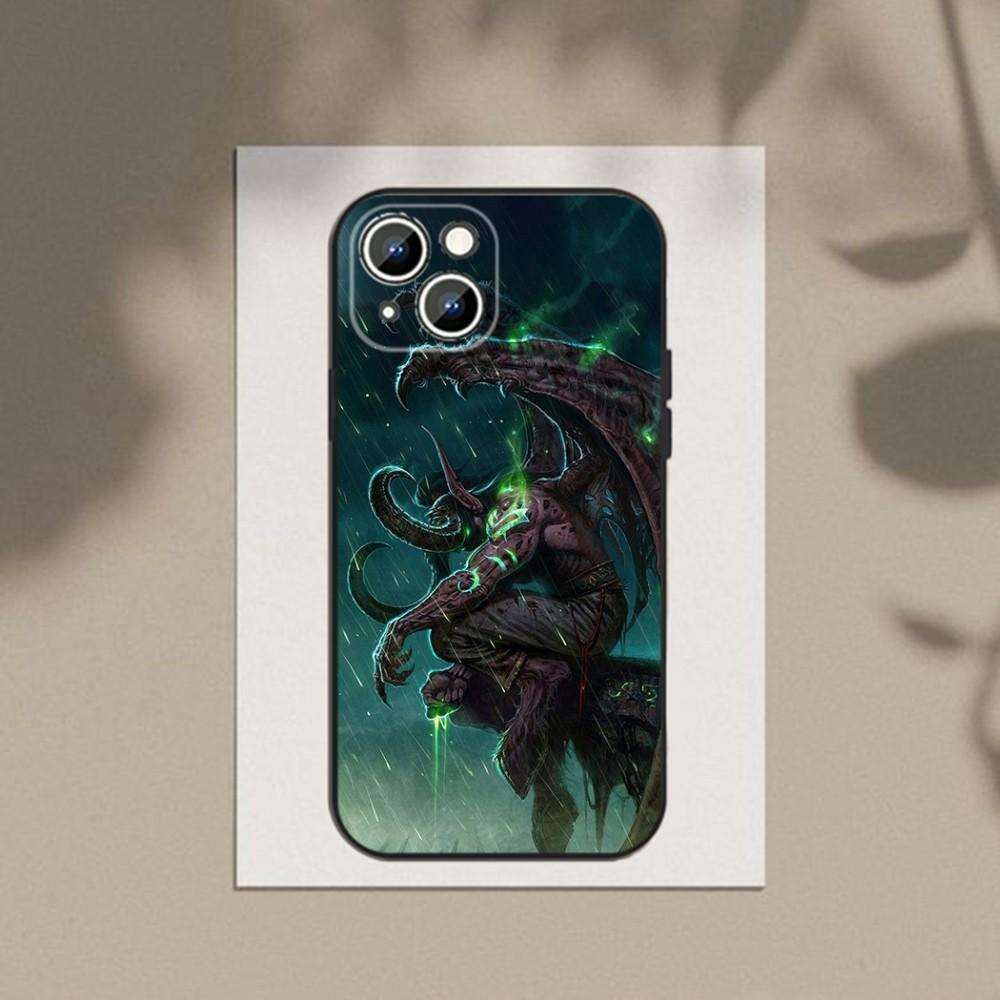 W-World Of W-Warcraft Phone Case For Apple iPhone 15,14,13,12,11,XS,XR,X,8,7,Pro,Max,Plus,mini Silicone Black Cover
