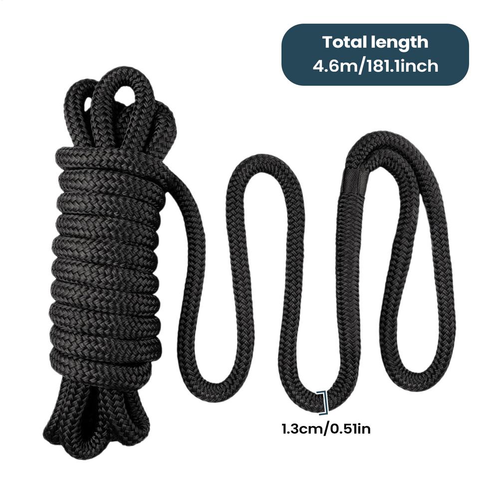 Cabos de Atracação para Barcos Corda de Nylon de Alta Resistência 5/8 polegadas x 15 PÉS Cabos de Atracação para Barcos para Pesca Vela Atracação Atividades Marinhas