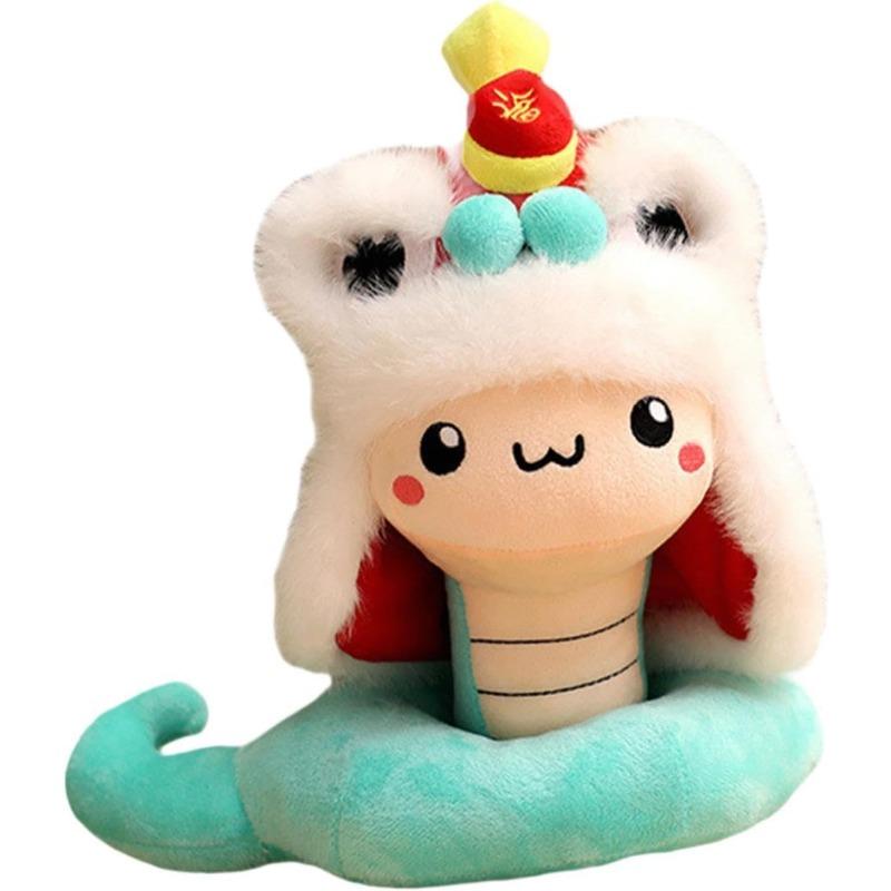 

Мягкая игрушка змея на китайский Новый год, плюшевая игрушка змея, коллекционная статуэтка для детей, плюшевая игрушка змея, кукла-змея, игрушка для офиса, общежития, 40 см, красная 30cm зелёный