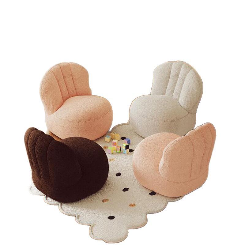 Nordic Lamb Wool White Luxury Lazy Chair - Modern Ins Style Single Sofa.