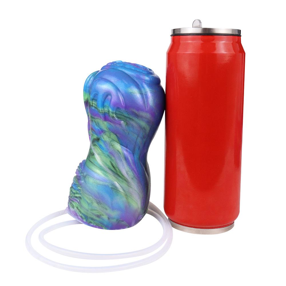 Vodní stříkající masturbační pohár Silikonový masturbátor pro muže Manuální trénink penisu Gay Sex Toy Pussy Anální panenka Kouření