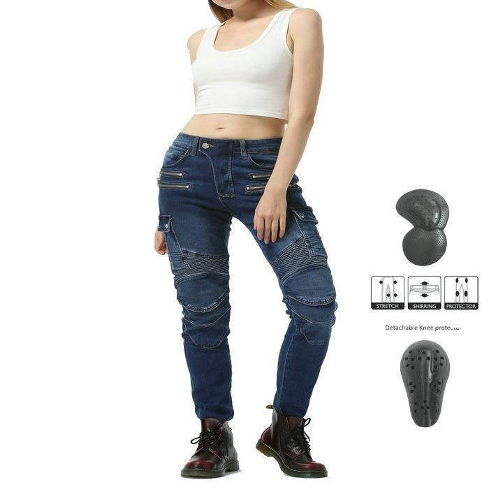 

LOONG+BIKER+Women s Harley Style Jeans+Motorcycle Riding Casual Motorcycle Racing Anti Fall Pants