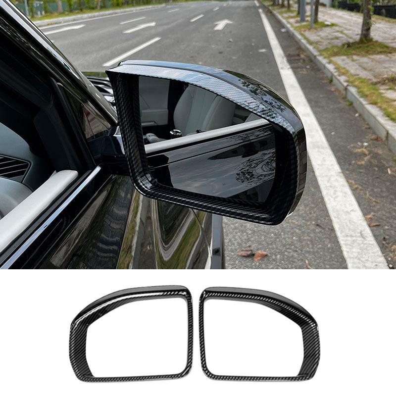 For BYD Equation Leopard 3/Titanium 3/Super 3 2025 2026 ABS Black Side Reverse Mirror Rain Shield Frame Rear View Mirror Cover
