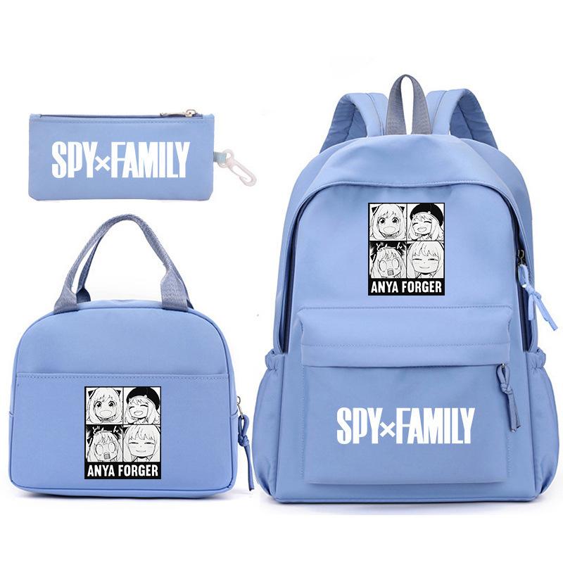School Season Spy Playhouse Printed Backpack Pencil Bag Shoulder Bag Leisure Primary And Secondary School Students Schoolbag