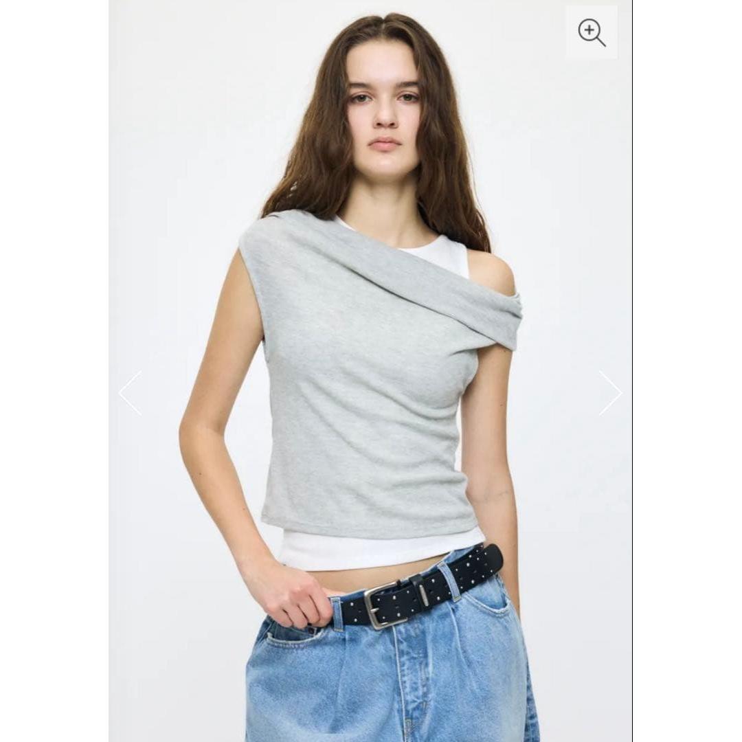 moussy LAYERED OFF SHOULDER Tops