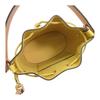 Tory Burch T Monogram Drawstring Embossed Leather Shoulder Tote Bag Women Bags Palm-Yellow 88155-733