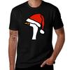 Portrait Of A Goose Wearing Stolen Santa Hat T-shirt T Shirts For Man Pack Cotton Cotton T Shirt Man T Shirt Man Luxury T-shirt