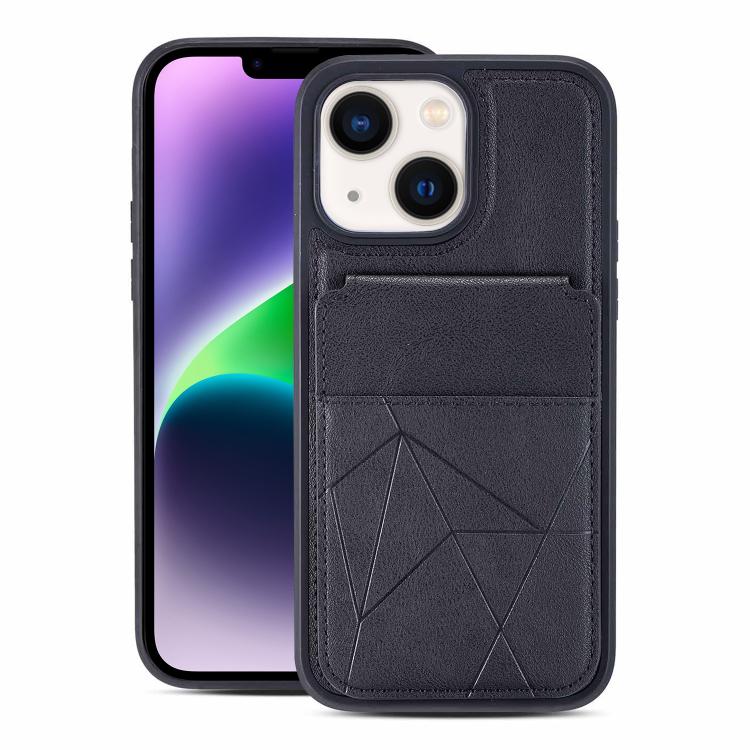 Multifunctional Vertical Flip Card Wallet Holder Vegan Leather Back Phone Case