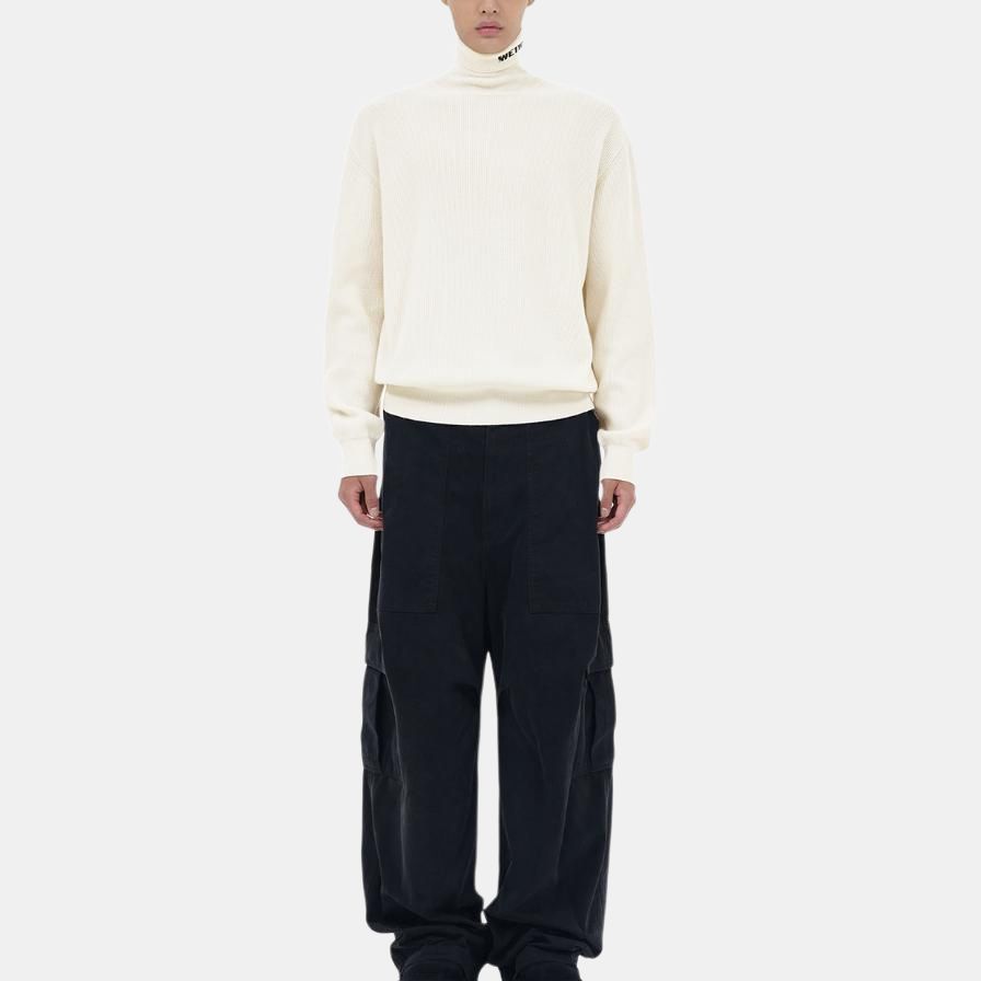 WE11DONE Intarsia-knit Roll-neck Jumper WD-KT3-23-620-U-IV