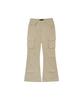 Ledeoli Studded Cotton Cargo Bootcut Pants [Beige]
