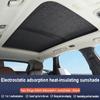 Car Sunroof Insulation Roof Visor For Volkswagen VW Tiguan 5N 2010~2017 16 Anti-UV Electrostatic Adsorption Sky Curtain Sunshade