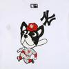 MLB Bark T Shirts Unisex White Crew Neck Moderate Straight Fit 31TSCM031-50W