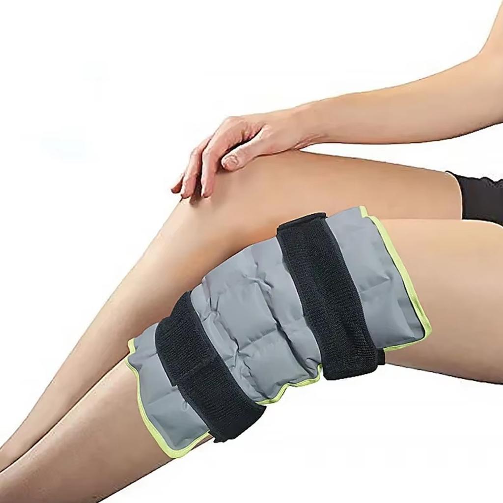 Large Knee Ice Pack for Injuries Reusable Cold & Hot Pack Wrap for Knee Leg Neck Pain Relief Cold Compress Therapy for Foot Care