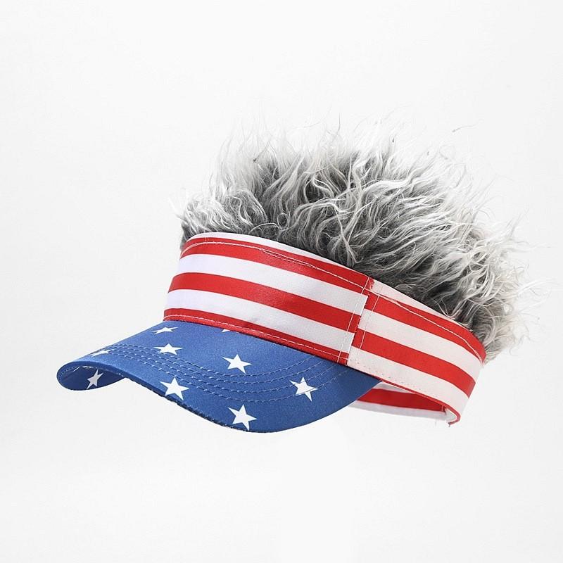 American Flag Baseball Cap With Embroidered Stars And Stripes For Casual Sun Protection Color1