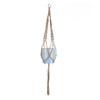 Hand-woven Bohemian Hemp Rope Hanging Basket Pendant