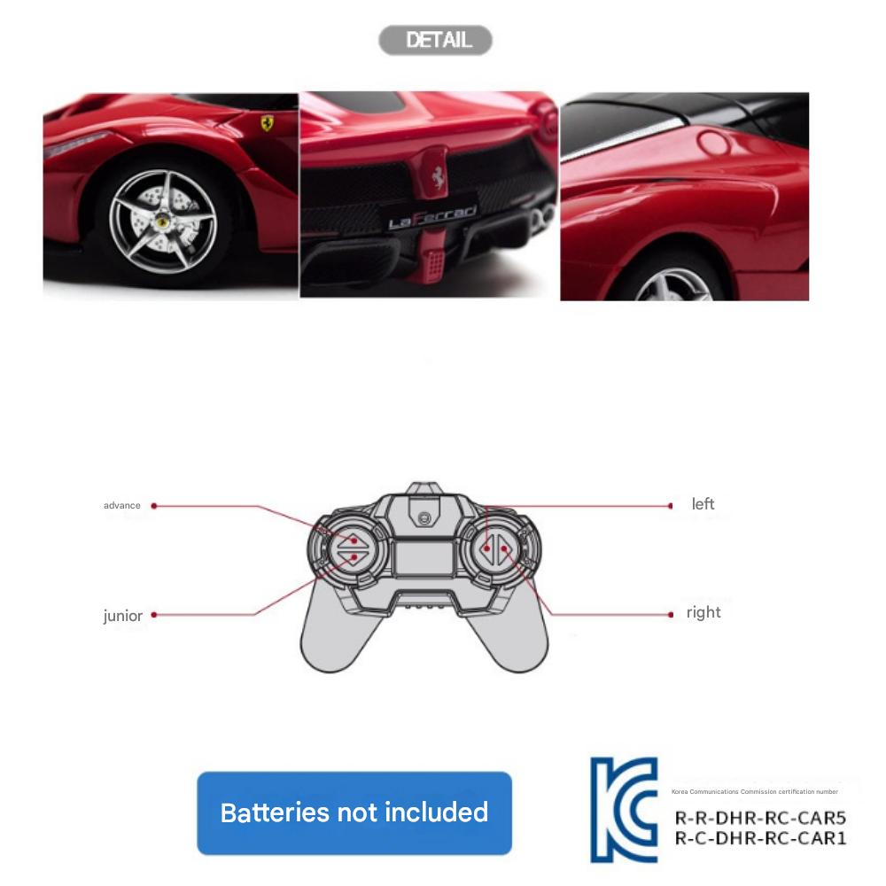 RC Car 1:24 LaFerrari Battery AA Type, Red, 1 pc