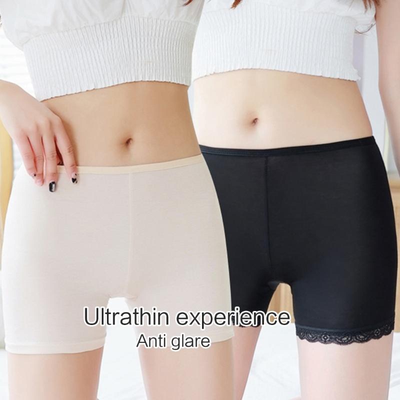 Under Dresses Safety Pants Ice Silk Shorts Underwear Yoga Shorts Stretch Safety Leggings Undershorts for Women Girls